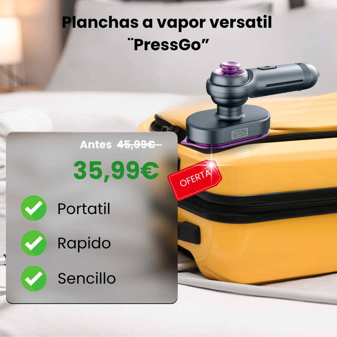 Plancha de vapor vertical ¨PressGo¨