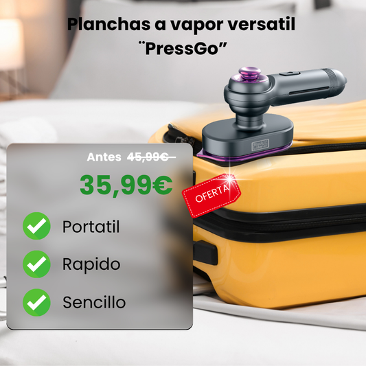 Plancha de vapor vertical ¨PressGo¨